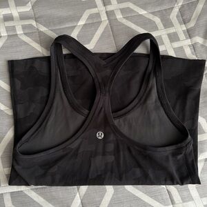 lululemon athletica Black Camo Sports Tank top